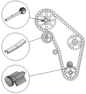 ENGINE TIMING TOOL SET | FOR VAG | 3 PCS. (62641)