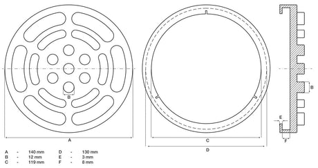 RUBBER PAD | FOR AUTO LIFTS | Ø 140 MM (7047)