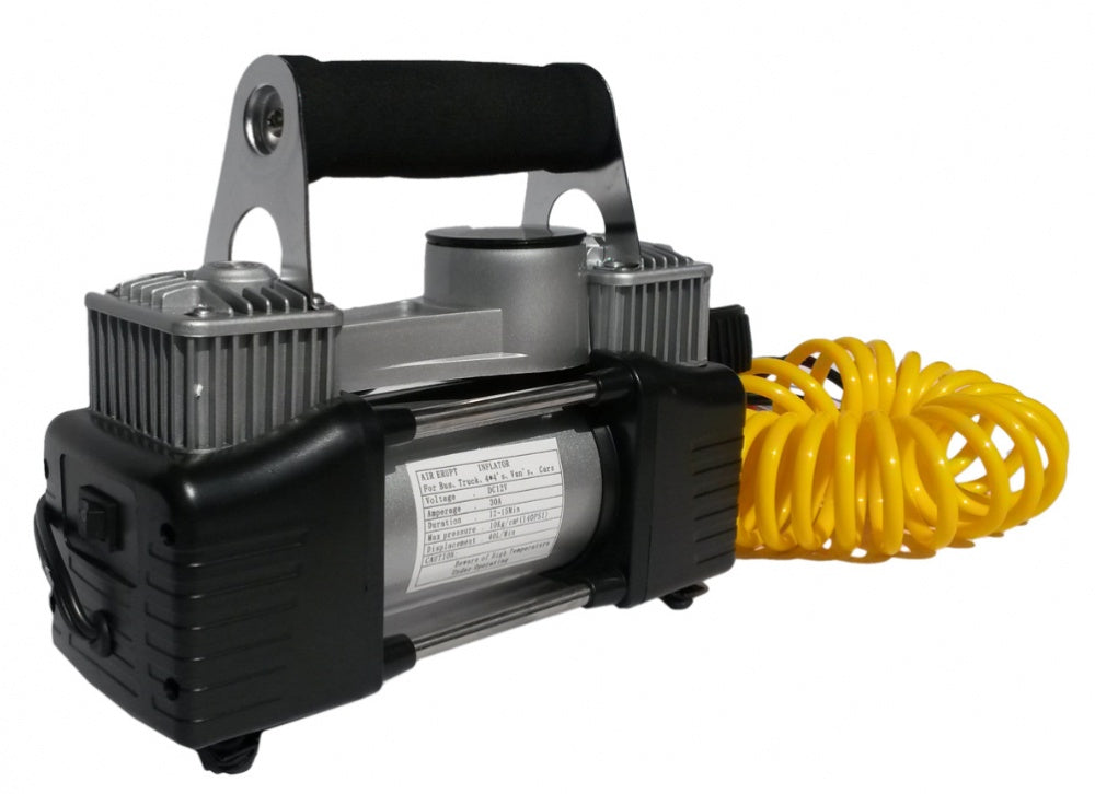 AIR COMPRESSOR 2X30 MM CYLINDERS, PU HOSE 12V (BST1023A)