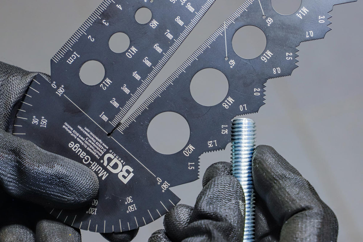 SCREWPITCH GAUGE AND THREAD TEMPLATE | METRIC | M3 - M20, 0.5 - 13.00 MM (74247)