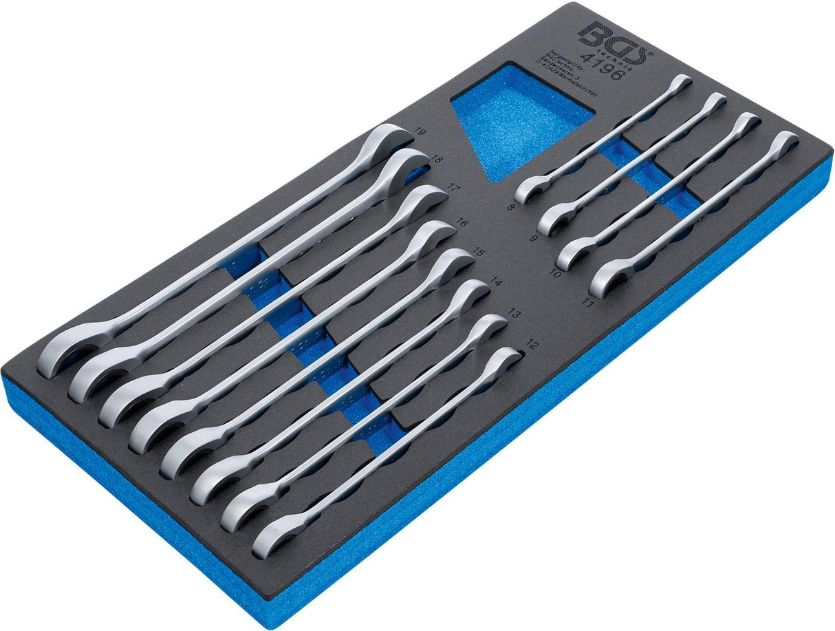 TOOL TRAY 1/3: RATCHET COMBINATION WRENCH SET | 8 - 19 MM | 12 PCS. (4196)