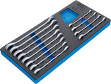 TOOL TRAY 1/3: RATCHET COMBINATION WRENCH SET | 8 - 19 MM | 12 PCS. (4196)