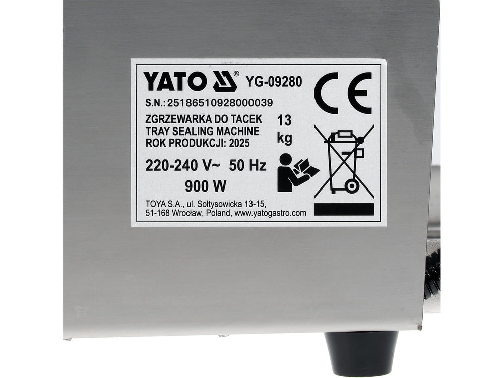 FOOD TRAY SEALING MACHINE (YG-09280)