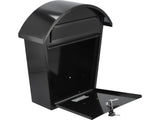 MAILBOX 380X320X105MM BLACK METALLIC (78585)