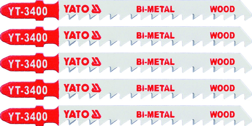 JIG SAW BLADE BI-MET. TYPE T 6 TPI 5PCS (YT-3400)