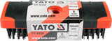 WIRE BRUSH | NYLON | 180X65 MM | 6 ROWS (YT-6350)