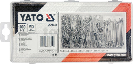 1000 PCS SPLIT PINS ASSORTMENT (YT-06885)