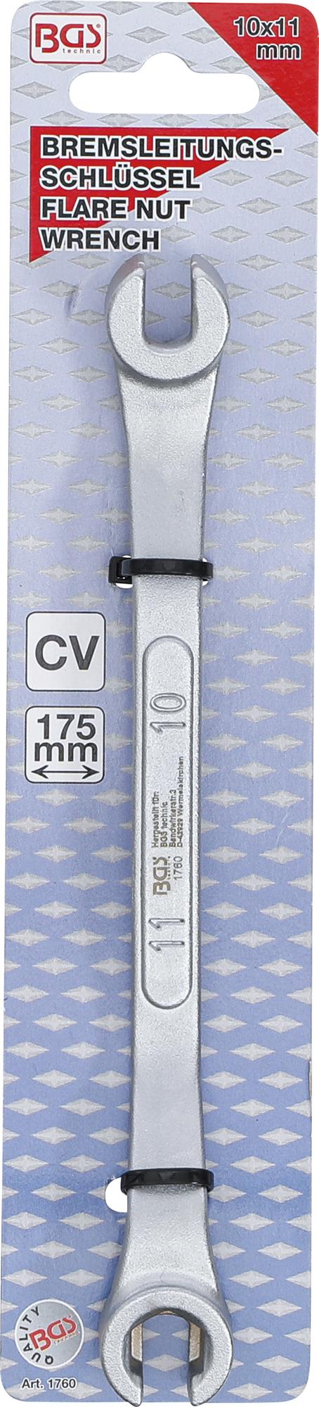 SPECIAL FLARE NUT WRENCH | 175 MM | 10 X 11 MM (1760)