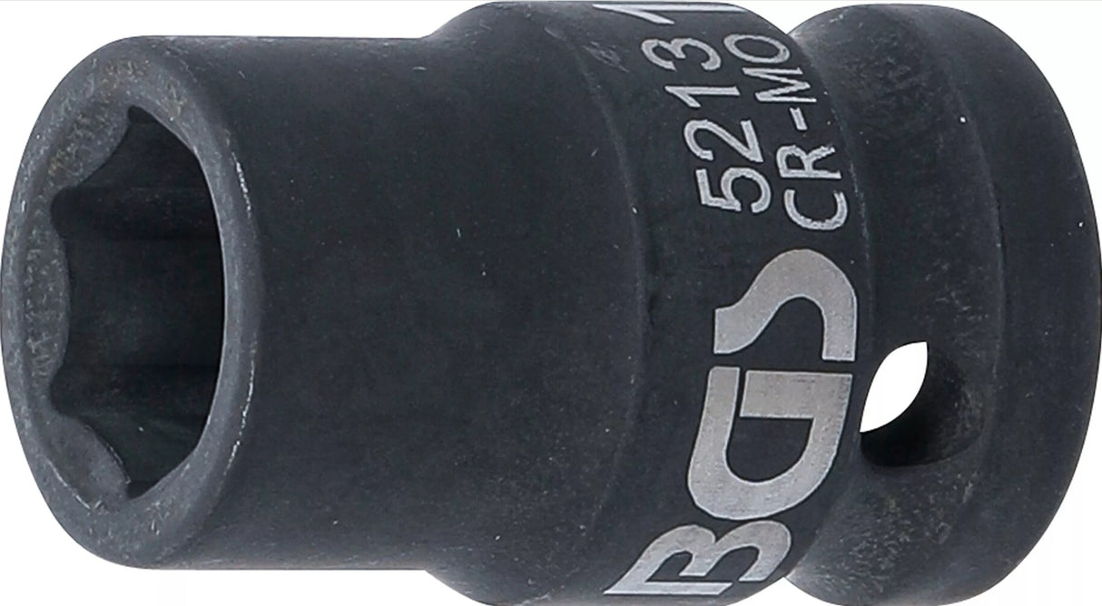 IMPACT SOCKET, HEXAGON | 12.5 MM (1/2") DRIVE | 13 MM (5213)