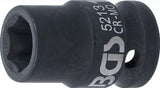 IMPACT SOCKET, HEXAGON | 12.5 MM (1/2") DRIVE | 13 MM (5213)