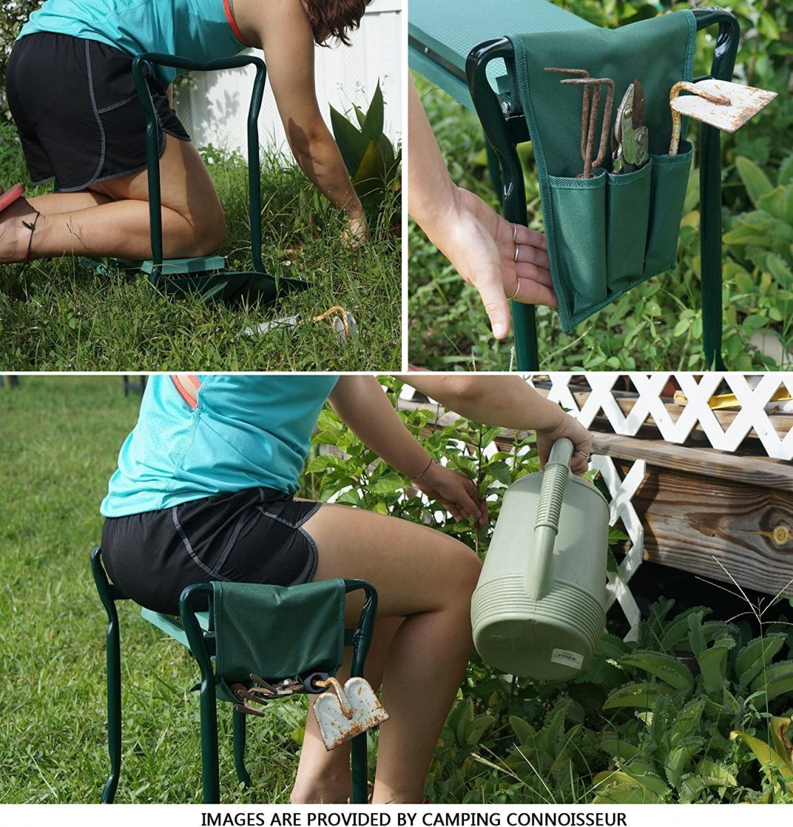 FOLDABLE GARDEN BENCH AND KNEE PROTECTION WITH TOOL BAG | 2 IN 1 (ST-1)