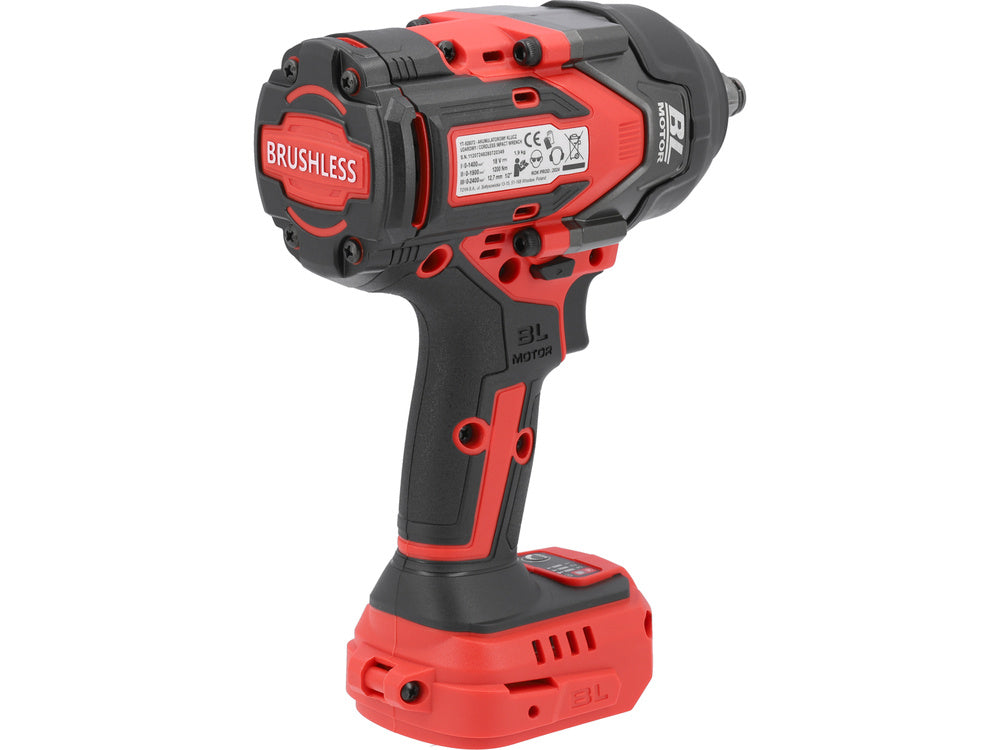 IMPACT WRENCH 18V 1/2'' 1200NM - BODY (YT-828072)