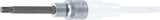 BIT SOCKET | LENGTH 100 MM | 12.5 MM (1/2") DRIVE | SPLINE (FOR RIBE) | M7 (4162)