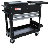 WORKSHOP TROLLEY | 2 DRAWERS | HORIZONTAL DOUBLE DRAWER SLIDE | EMPTY (4105)