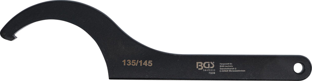 HOOK WRENCH WITH NOSE | 135 - 145 MM (73223)