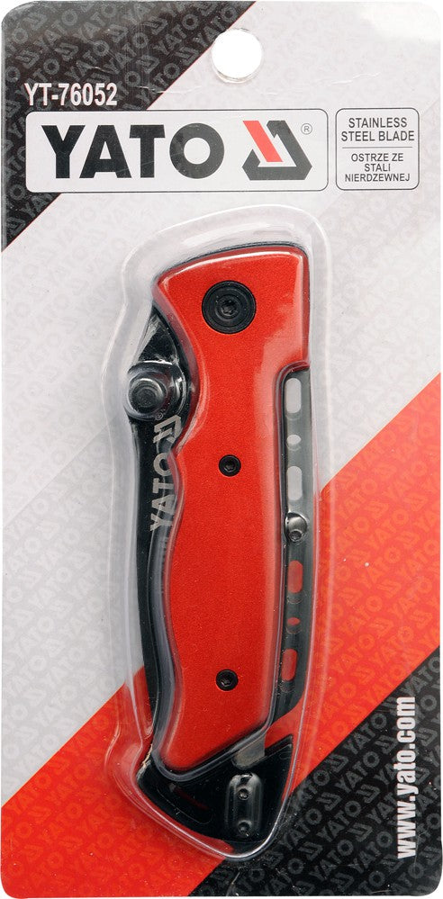 FOLDING KNIFE W. BLACK BLADE (YT-76052)