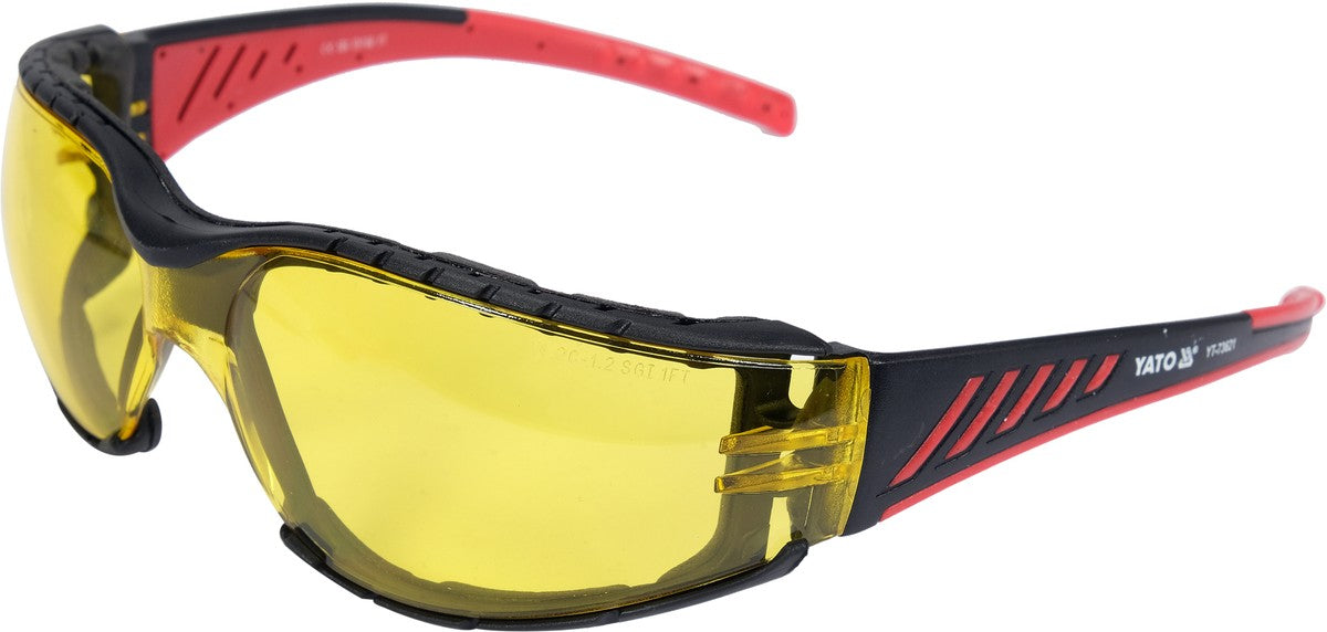 SAFETY GLASSES COMFORT+ YELLOW (YT-73621)