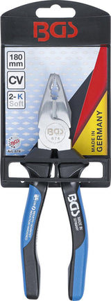 COMBINATION PLIERS | WITH FACET AND CUTTING EDGE | 180 MM (674)