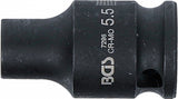 IMPACT SOCKET, HEXAGON | 6.3 MM (1/4") DRIVE | 5.5 MM (7296)