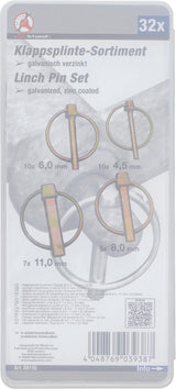 LINCHPIN ASSORTMENT | BOLT Ø 4.5 - 11 MM | 32 PCS. (88195)