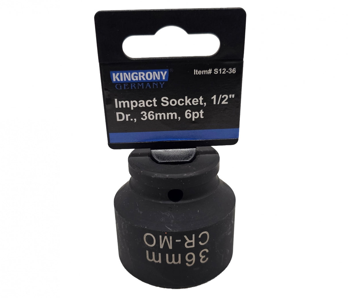 IMPACT SOCKET HEX | 12.5 MM (1/2") | 36 MM (S12-36)