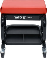 SHOP ROLLER SEAT STOOL WITH TOOL TRAY (YT-08791)