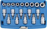 BIT SOCKET / SOCKET SET | 12.5 MM (1/2") DRIVE | E-STAR / T-STAR (FOR TORX) | 19 PCS. (5100)