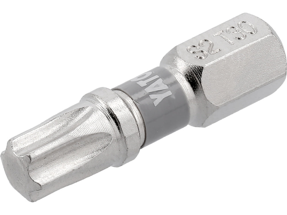 SCREWDRIVER BITS 1/4 25MM T30 2 PCS NI (YT-78015)