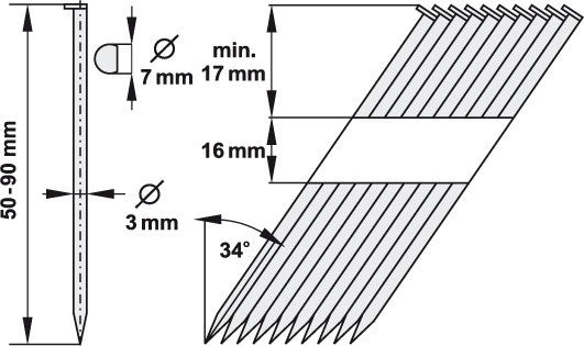 NAILS 34X75X3MM (YT-0936)