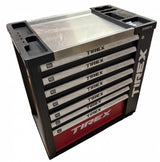 TOOL CABINET ON WHEELS | METAL WORKTOP | WITH TOOLS | 7 DRAWERS / 1 DOOR | 322 TOOLS (H7002)