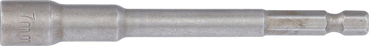 SOCKET, HEXAGON | EXTRA LONG | FOR ELECTRIC DRILLS | 6.3 MM (1/4") DRIVE | 7 MM (2763)