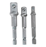 ADAPTER SET FROM 1/4"(6.3 MM) TO SOCKETS 1/4" - 3/8" - 1/2" (SK1197)