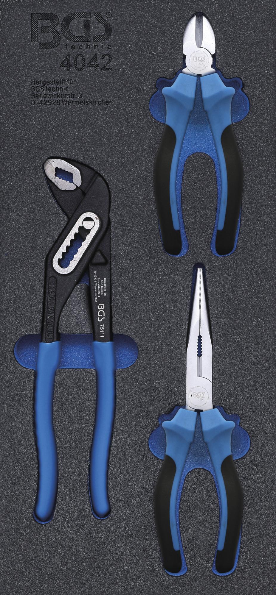TOOL TRAY 1/3: PLIERS SET | 3 PCS. (4042)