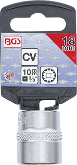 SOCKET, GEAR LOCK | 10 MM (3/8") DRIVE | 18 MM (10318)