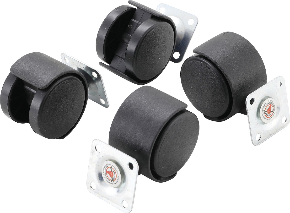 DOUBLE SWIVEL CASTORS SET | Ø 40 MM | 4 PCS. (80332)