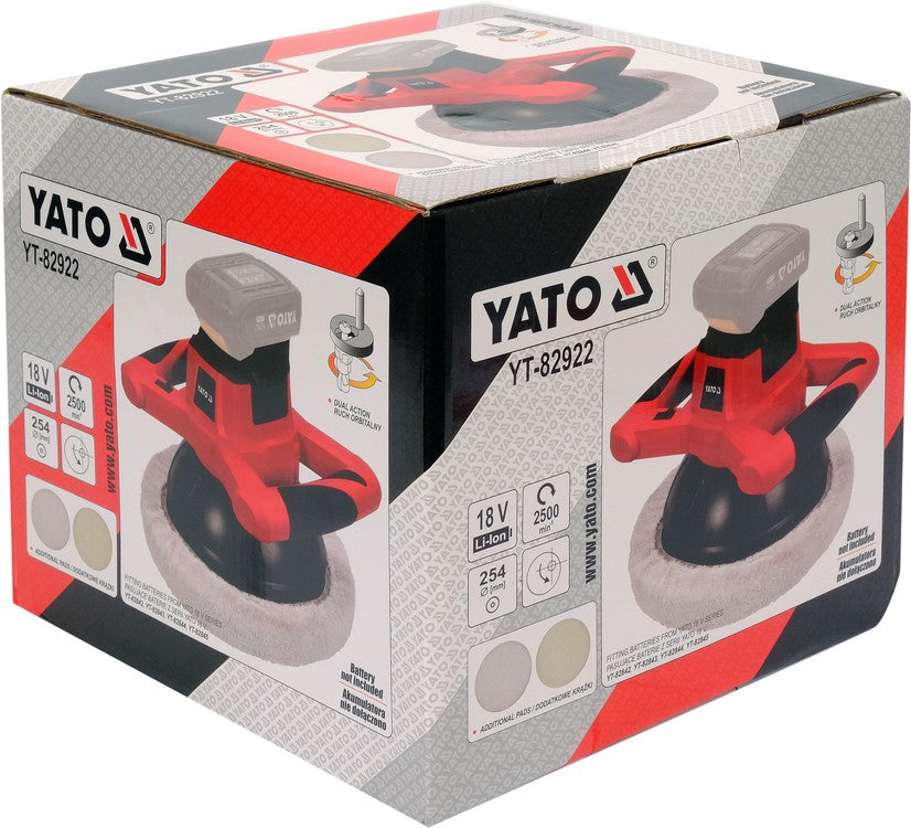 ORBITAL POLISHER 18V 254MM - BODY (YT-82922)
