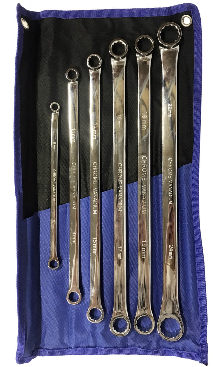 DOUBLE RING WRENCH SET | LONG TYPE | 8 - 24 MM | 6 PCS. (SK5006)