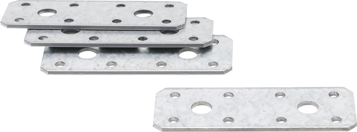 FLAT STEEL CONNECTOR | 100 X 35 X 2 MM | 4 PCS. (80784)