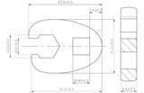 CROWFOOT SPANNER | 10 MM (3/8") DRIVE | 13 MM (1756-13)