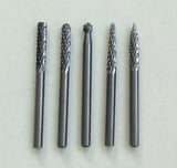 TUNGSTEN CARBIDE BURR SET | TUNGSTEN CARBIDE | 5 PCS. (CB5M)