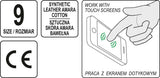 GLOVES SYNTH. LEATHER AMARA S. 9 (YT-74652)