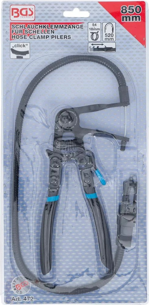 HOSE CLAMP PLIERS | SEMI-FLEXIBLE | 850 MM | 18 - 54 MM (472)