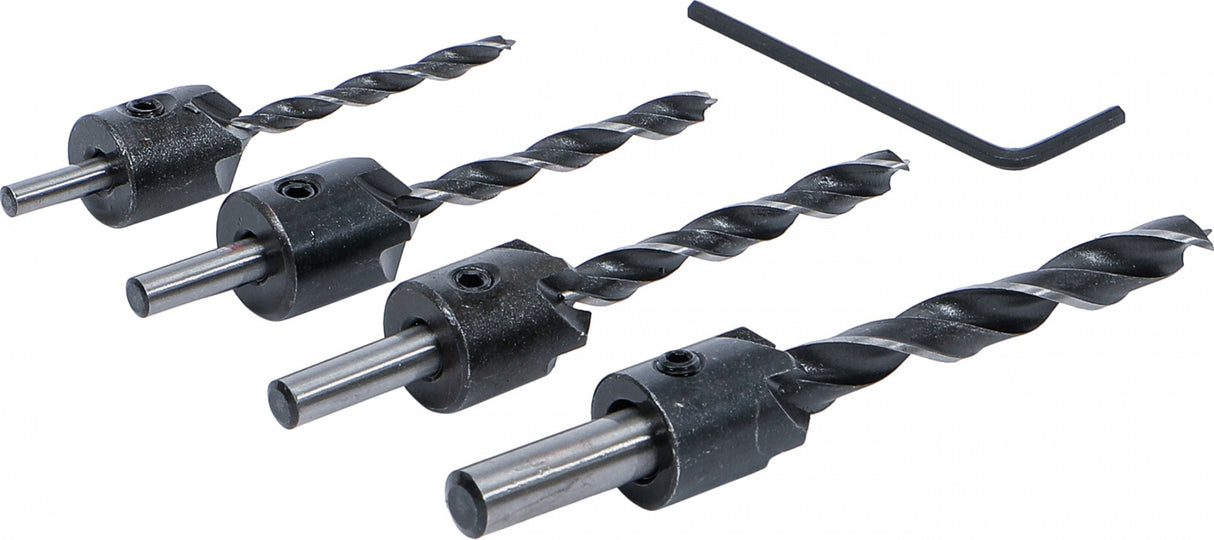 DRILL BITS/MILLING CUTTERS FOR WOOD | 4 PCS | 4-5-6-8 MM (50790)