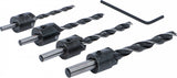 DRILL BITS/MILLING CUTTERS FOR WOOD | 4 PCS | 4-5-6-8 MM (50790)