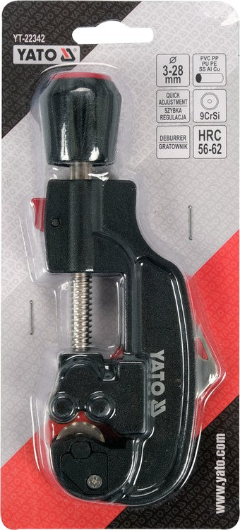 QUICK-RELEASE TUBE CUTTER 3-28 MM (YT-22342)