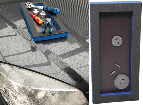 TOOL TRAY 1/3: STORAGE TRAY WITH MAGNETIC BOTTOM PLATE | 129 X 348 X 14 MM (9275)