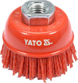 CUP BRUSH 65MM M14 NYLON RED (YT-47785)