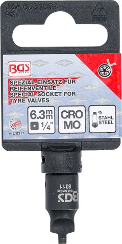 VALVE TURN-IN TOOL FOR STEEL VALVES | 6.3 MM (1/4“) DRIVE (8311)