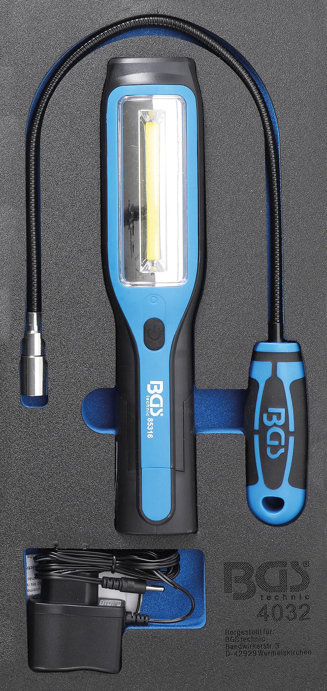 TOOL TRAY 1/3: HANDHELD COB LED LAMP AND MAGNETIC LED LIFTER | 3 PCS. (4032)