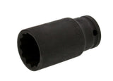 LONG THIN-WALLED IMPACT SOCKET 12-POINT | 12.5 MM (1/2") | 34 MM (KR121034)